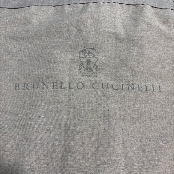 Brunello Cucinelli Gray Garment Bag Travel Sleeve Protective Folding Suit Dress - Picture 6 of 7